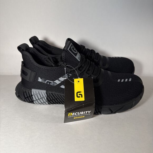GUYISA Security Safety Work Shoes Steel Toed, Black, M 8.5, C 260 main image 9